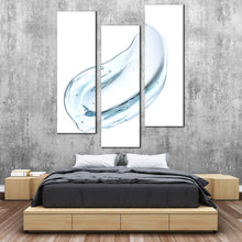 Load image into Gallery viewer, isolated  element  canvas  wall  art  modern  abstract  digital  artwork  3  piece  multi  canvas  white  modern  abstract  canvas  print For Bedroom
