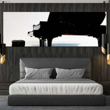 Load image into Gallery viewer, isolated  piano  canvas  print  black  grand  piano  canvas  artwork  white  background  classical  piano  1  piece  canvas  wall  art For Bedroom
