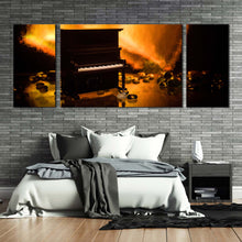 Load image into Gallery viewer, isolated  piano  canvas  wall  art  orange  abstract  piano  elegance  3  piece  canvas  print  black  grand  piano  multi  canvas For Bedroom
