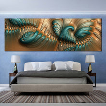 Load image into Gallery viewer, large  canvas  print  abstract  fractal  on  leather In Bedroom

