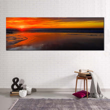 Load image into Gallery viewer, legzira  beach  canvas  wall  art  morocco  orange  clouds  sunset  seascape  wide  canvas  middle  east  brown  ocean  1  piece  canvas  print For Living Room
