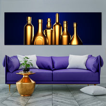 Load image into Gallery viewer, liquor  bottles  panoramic  canvas  prints For Living Room
