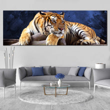 Load image into Gallery viewer, lone  tiger  looking  at  me  large  canvas  print For Living Room
