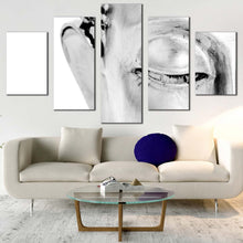 Load image into Gallery viewer, lord buddha canvas print black and white meditation buddha 5 piece canvas wall art grey peaceful buddha canvas set For Living Room
