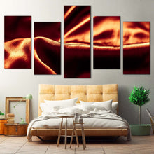 Load image into Gallery viewer, luxurious abstract canvas wall art black orange abstract elegant design 5 piece canvas set abstract oil painting print For Bedroom
