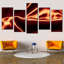 Load image into Gallery viewer, luxurious abstract canvas wall art black orange abstract elegant design 5 piece canvas set abstract oil painting print In Your Living Room
