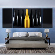 Load image into Gallery viewer, luxury champagne bottles triptych home canvas decor For Bedroom
