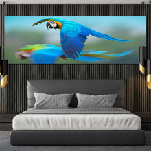 Load image into Gallery viewer, macaw  flying  canvas  wall  art  blue  exotic  parrot  1  piece  canvas  print  colorful  parrot  flying  canvas  artwork For Bedroom
