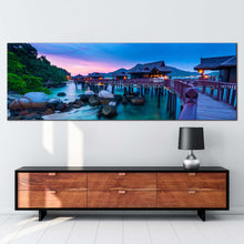 Load image into Gallery viewer, malaysia  ocean  canvas  wall  art  colorful  pangkor  island  sea  panoramic  canvas  print  beautiful  ocean  scenery  wide  canvas For Living Room

