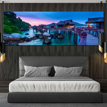 Load image into Gallery viewer, malaysia  ocean  canvas  wall  art  colorful  pangkor  island  sea  panoramic  canvas  print  beautiful  ocean  scenery  wide  canvas In Bedroom
