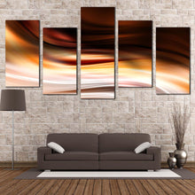 Load image into Gallery viewer, modern abstract canvas wall art black orange contemporary abstract 5 piece canvas set graphic abstract canvas print For Living room
