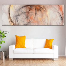 Load image into Gallery viewer, modern  abstract  canvas  wall  art  white  orange  modern  abstract  1  piece  canvas  elegant  abstract  wide  canvas For Living Room
