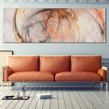 Load image into Gallery viewer, modern  abstract  canvas  wall  art  white  orange  modern  abstract  1  piece  canvas  elegant  abstract  wide  canvas In iving Room
