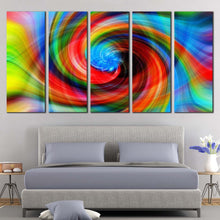 Load image into Gallery viewer, modern digital canvas print abstract graphic 5 piece canvas wall art colorful abstract multiple canvas For Bedroom
