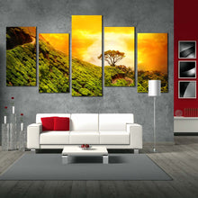 Load image into Gallery viewer, modern canvas artwork alone tree mountain landscape kerala In Living Room
