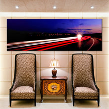 Load image into Gallery viewer, moving  traffic  light  trails  wall  art In Living Room
