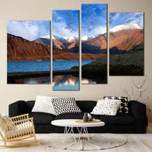 Load image into Gallery viewer, multi panel wall art Pangong Tibet Lake Mountains 
