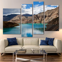 Load image into Gallery viewer, multi panel wall art Yamdrok Yumtso Lakes Mountains Sky Tibet
