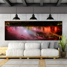 Load image into Gallery viewer, niagara waterfall night lights large wall art For Living Room
