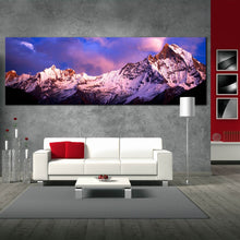 Load image into Gallery viewer, north  Central  Nepal  Machapuchare  mountains  panoramic  canvas  prints For Living Room
