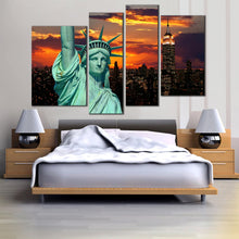 Load image into Gallery viewer, nyc statue of liberty 4 piece wall decor 
