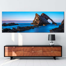 Load image into Gallery viewer, ocean  rock  canvas  wall  art  brown  bow  fiddle  sea  1  piece  canvas  print  blue  sky  ocean  coast  canvas  artwork For Living Room
