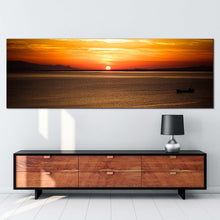 Load image into Gallery viewer, ocean  sky  canvas  print  izmir  orange  yellow  ocean  sunset  1  piece  canvas  wall  art  turkey  brown  ocean  sea  canvas  artwork For Living Room
