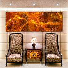 Load image into Gallery viewer, orange  abstract  amber  1  piece  wall  art In Living Room
