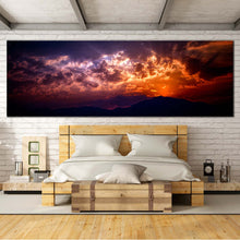 Load image into Gallery viewer, overcast  sunset  beam  sky  abstract  wall  art In Bedroom
