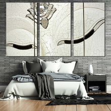 Load image into Gallery viewer, panelled buddha canvas wall art buddha close up multi canvas artwork white buddha face 3 piece canvas print For Bedroom
