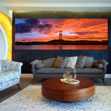 Load image into Gallery viewer, panoramic  canvas  of  Khao  Lak  Lighthouse  at  Sunset For Living Room
