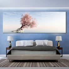 Load image into Gallery viewer, panoramic  wall  art  lonely  tree  reflection  in  lake  wall  decor For Bedroom
