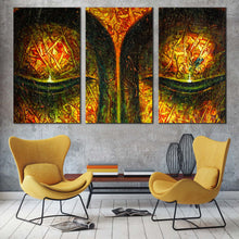 Load image into Gallery viewer, peaceful buddha canvas wall art colorful buddha face 3 piece canvas set meditation buddha close up canvas print For Living Room
