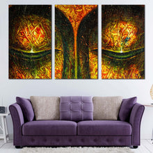 Load image into Gallery viewer, peaceful buddha canvas wall art colorful buddha face 3 piece canvas set meditation buddha close up canvas print In Living Room
