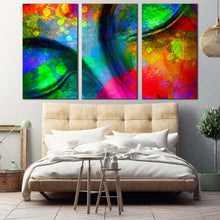 Load image into Gallery viewer, peaceful canvas wall art buddha meditation 3 piece canvas print colorful buddha face canvas set For Your Bedroom
