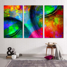 Load image into Gallery viewer, peaceful canvas wall art buddha meditation 3 piece canvas print colorful buddha face canvas set
