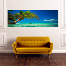 Load image into Gallery viewer, punta  cana  canvas  wall  art  dominican  republic  green  ocean  beach  panoramic  canvas  print  punta  cana  blue  sky  ocean  canvas  artwork For Living Room
