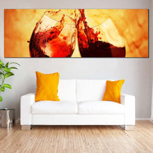 Load image into Gallery viewer, red  wine  glasses  cheers  Modern  kitchen  dining  room  wall In Living Room
