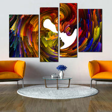 Load image into Gallery viewer, romantic abstract kiss faces multi panel wall art For Your Living Room
