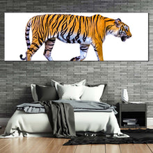 Load image into Gallery viewer, royal  tiger  canvas  print  beautiful  tiger  isolate  1  piece  canvas  wall  art  yellow  white  tiger  close  up  canvas  artwork For Bedroom
