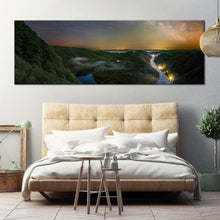 Load image into Gallery viewer, saar  loop  night  stars  milky  way  landscape  large  canvas  print For Bedroom
