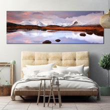 Load image into Gallery viewer, scotland  panoramic  winter  vista  of  mountains  and  river  in  Glencoe  Scotland  large  canvas  art  for  home  decor For Bedroom
