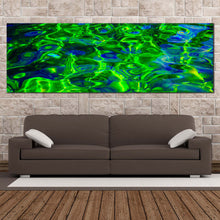 Load image into Gallery viewer, sea  water  canvas  wall  art  green  ocean  water  1  piece  canvas  artwork  blue  ocean  abstract  canvas  print For Living Room
