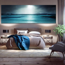 Load image into Gallery viewer, seychelles  seascape  canvas  wall  art  grey  ocean  sky  cloudy  sunrise  1  piece  canvas  print  digue  island  blue  sea  canvas  artwork For Bedroom
