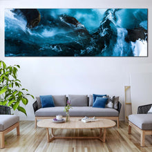 Load image into Gallery viewer, skaftafell  river  canvas  wall  art  national  park  of  iceland  1  piece  canvas  print  snow  in  the  blue  river  canvas  artwork For Living  Room
