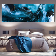 Load image into Gallery viewer, skaftafell  river  canvas  wall  art  national  park  of  iceland  1  piece  canvas  print  snow  in  the  blue  river  canvas  artwork For Bedroom
