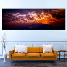 Load image into Gallery viewer, sunbeam  Through  Clouds  Abstract  Wall  Ar For Living Room
