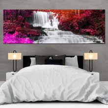 Load image into Gallery viewer, thailand  forest  canvas  wall  art  mun  dang  waterfall  canvas  artwork  colorful  waterfall  scenery  1  piece  canvas  print For Bedroom
