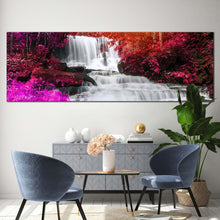 Load image into Gallery viewer, thailand  forest  canvas  wall  art  mun  dang  waterfall  canvas  artwork  colorful  waterfall  scenery  1  piece  canvas  print For Living Room
