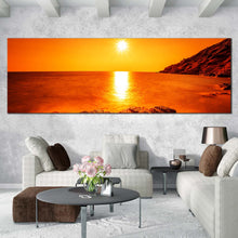 Load image into Gallery viewer, thailand  ocean  canvas  wall  art  rayong  orange  ocean  1  piece  canvas  print  yellow  sky  ocean  landscape  canvas  artwork For Living Room
